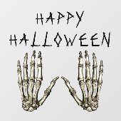 ハッピー ハロウィン スケルトンの手 ウィンドウサイン (シート)