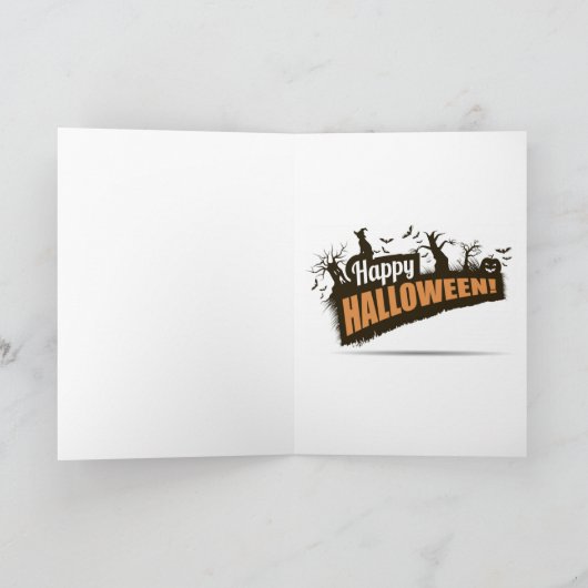 ハッピー ハロウィン スケルトン シーズンカード (内部)