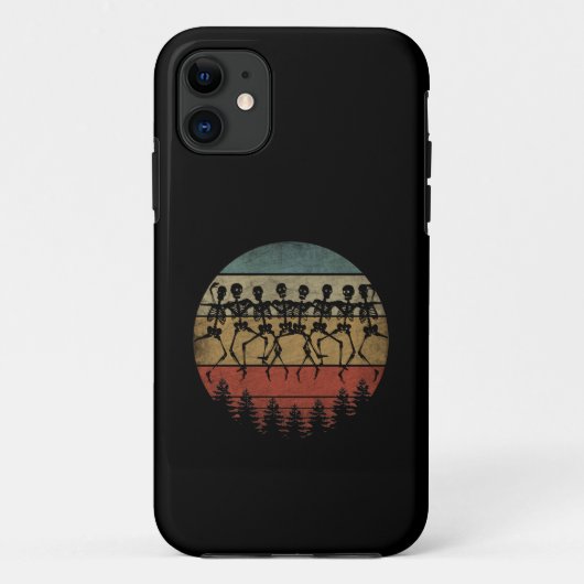 ハッピー ハロウィン スケルトン ダンス Case-Mate iPhoneケース (裏面)