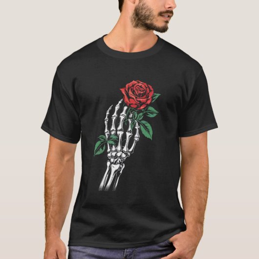 ハッピー ハロウィン スケルトン ボーン Tシャツ (正面)