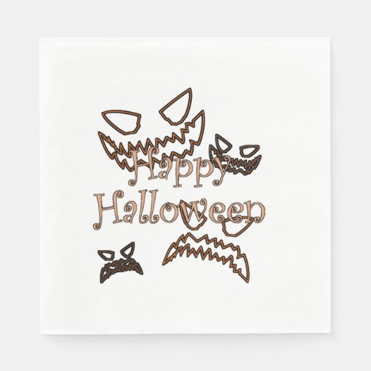 ハッピー ハロウィン スタンダードランチョンナプキン (正面)