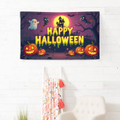 ハッピー ハロウィン スプーキー キュート 横断幕 (インサイチュ)
