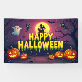 ハッピー ハロウィン スプーキー キュート 横断幕 (横)