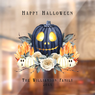 ハッピー ハロウィン スプーキー サウィン パンプキン クリスタル ウィンドウサイン