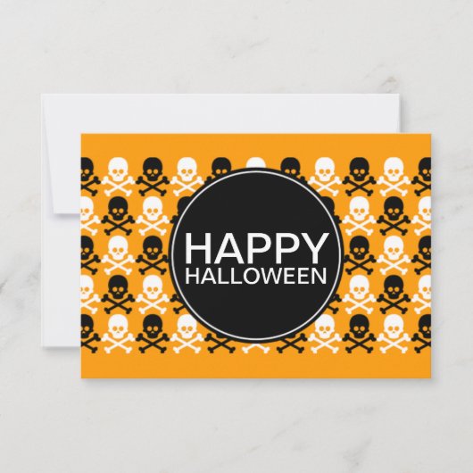 ハッピー ハロウィン センター ストリップ 招待状 (正面)