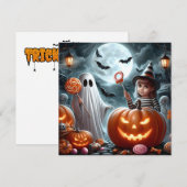 ハッピー ハロウィン チャイルド シーズンカード (正面/裏面)