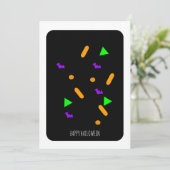 ハッピー ハロウィン テーマのスパンコール カード (スタンド正面)