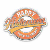 ハッピー ハロウィン トック オア トリート？ シール (正面)