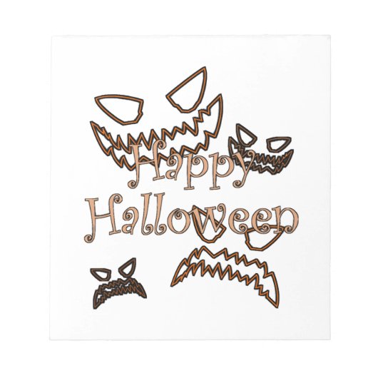 ハッピー ハロウィン ノートパッド (正面)