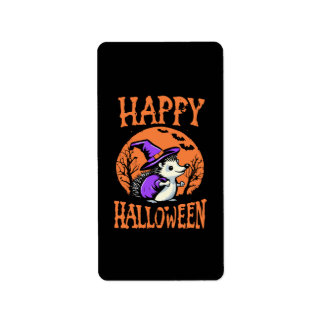 ハッピー・ハロウィン・ハリネズミ・ウィッチ ラベル
