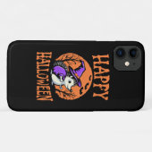 ハッピー・ハロウィン・ハリネズミ・ウィッチ Case-Mate iPhoneケース (裏面(横))