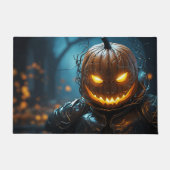 ハッピー ハロウィン パンプキン ウォリアー ドアマット (正面)