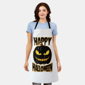 ハッピー ハロウィン パンプキン エプロン (着用した状態)