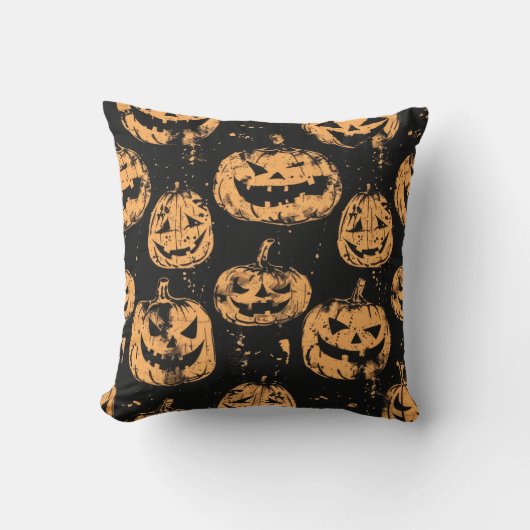 ハッピー ハロウィン パンプキン クッション (正面)