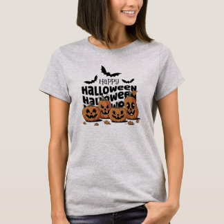 ハッピー ハロウィン パンプキン スクワッド Tシャツ