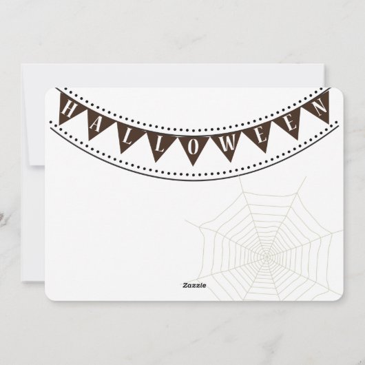 ハッピー ハロウィン パーティー 「お菓子をくれなきゃイタズラしちゃうぞ!」 シーズンカード (裏面)