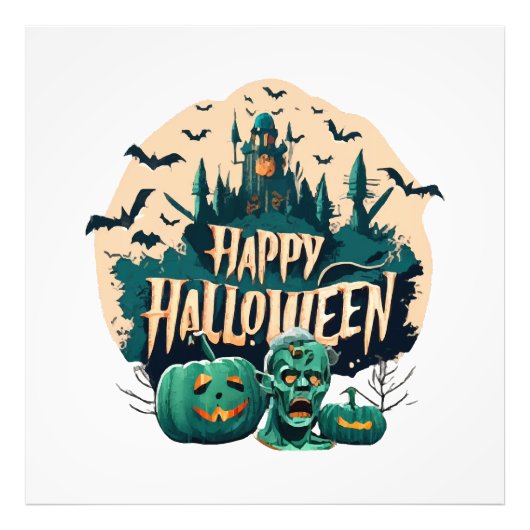 ハッピー・ハロウィン フォトプリント            (正面)