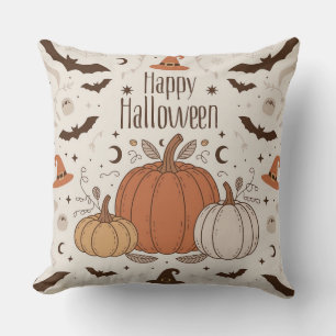 ハッピー ハロウィン ボホスタイル クッション