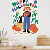 ハッピー ハロウィン ポスター (キッチン)