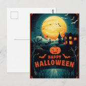 ハッピー・ハロウィン ポストカード (正面/裏面)