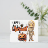 ハッピー ハロウィン ミイラ シーズンポストカード (スタンド正面)