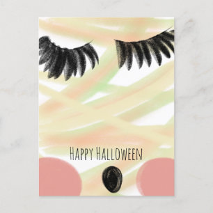 ハッピー ハロウィン ミイラ 落書き 手描き サンクスカード ポストカード