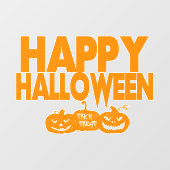 ハッピー・ハロウィン モダンなカボチャ ウィンドウサイン (シート)