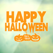 ハッピー・ハロウィン モダンなカボチャ ウィンドウサイン (シート3)
