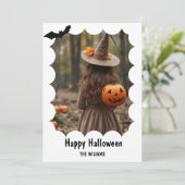 ハッピー ハロウィン モダン ワン フォト シーズンカード (スタンド正面)
