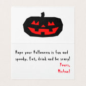 ハッピー・ハロウィン　ユニークで面白い (内部フラット)