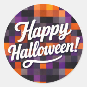 ハッピー ハロウィン ラウンドシール