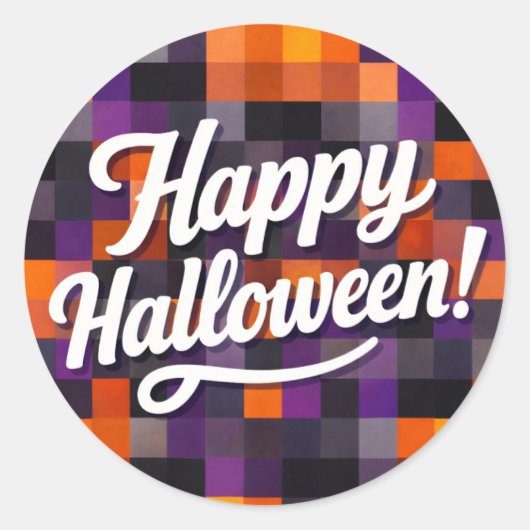 ハッピー ハロウィン ラウンドシール (正面)