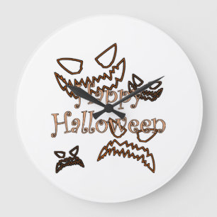 ハッピー ハロウィン ラージ壁時計