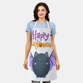 ハッピー・ハロウィン ロゴTシャツ エプロン