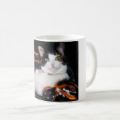 ハッピー ハロウィン 三毛猫 コーヒーマグカップ (正面右)