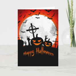 ハッピー・ハロウィン　墓場カード カード