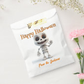 ハッピー ハロウィン 幸せな大きな目をした骸骨 フェイバーバッグ (封をした状態)