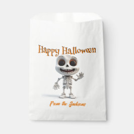 ハッピー ハロウィン 幸せな大きな目をした骸骨 フェイバーバッグ