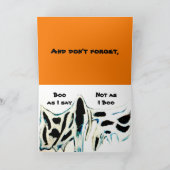 ハッピー ハロウィン -**折りたたみ式グリーティングカード カード (内部)