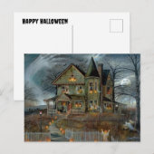 ハッピー ハロウィン 折りたたみ ホリデー カード (正面/裏面)