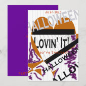 ハッピー・ハロウィン 招待状 (正面/裏面)