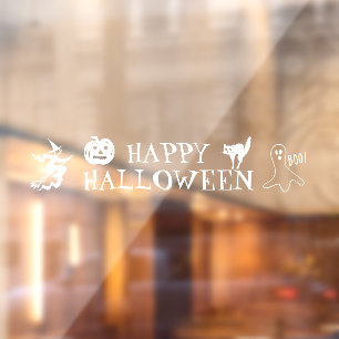 ハッピー ハロウィン 白い 怖い デコレーション ウィンドウサイン