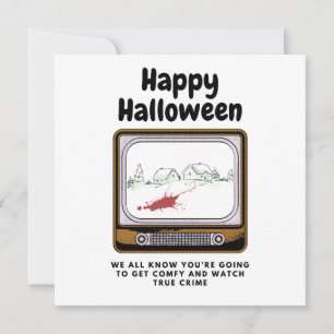 ハッピー・ハロウィン!私たちはあなたのトゥルー・クライム番組鑑賞を知っています カード