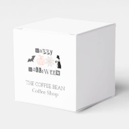 ハッピー ハロウィン、秋のコーヒーショップ ビジネス フェイバーボックス