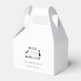 ハッピー ハロウィン、秋のコーヒーショップ ビジネス フェイバーボックス