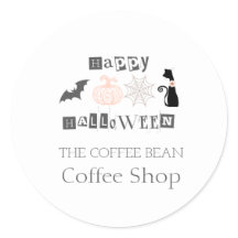 ハッピー ハロウィン、秋のコーヒーショップ ビジネス