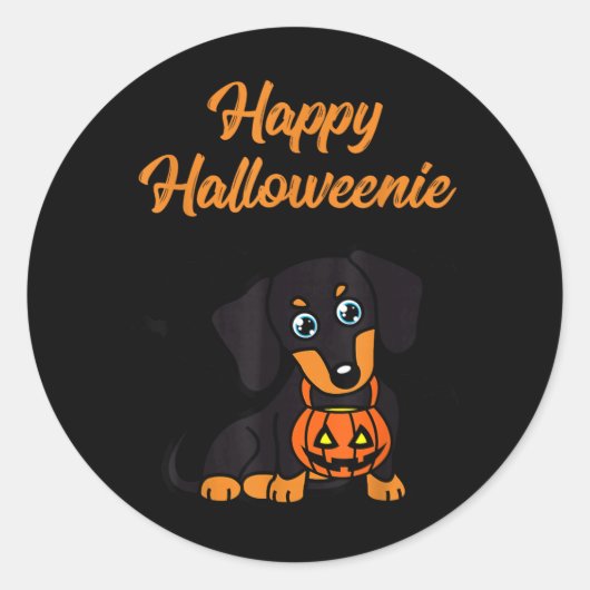 ハッピー ハロウィーニー ラウンドシール (正面)