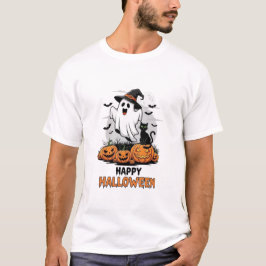 ハッピー ハロウィーン ゴースト Tシャツ