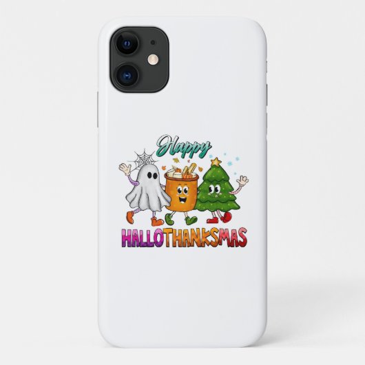 ハッピー ハロサンクスマス Case-Mate iPhoneケース (裏面)