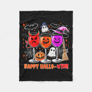 ハッピー ハローウィン 面白い ハロウィン グラス ワイン 飲酒 フリースブランケット